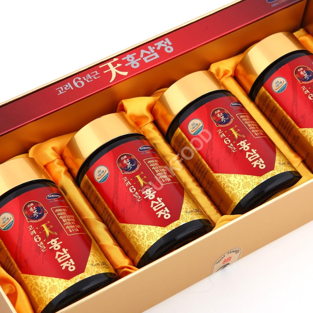 한국 6years 뿌리 빨간 인삼 금 추출물, 240g (8.5oz) X 4ea, Saponin, Panax