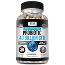 Kaya Naturals Probiotic 40 억 CFU - 여성을위한 Probiotics, 남성과 성인을위한 Probiotics, 자연 - Gut Health & Immune Support Supplement - 소화 건강을 촉진 - 30 조사