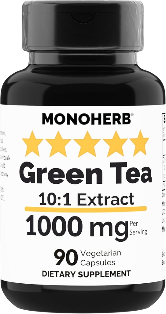 MONOHERB 녹차 추출물 1000 mg - 90 채식 캡슐