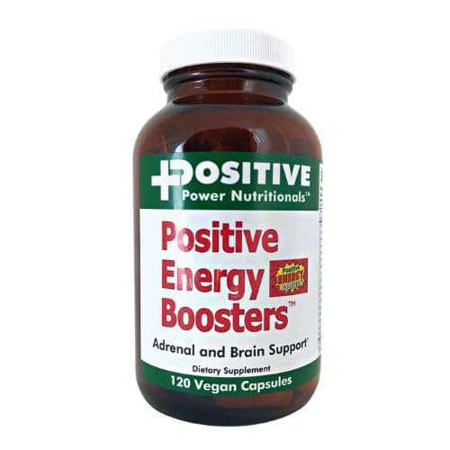 VitaBoost Positive Power Energy Boosters – 허브, B-12, Bee Pollen, Jitter-Free Smooth Energy, Quick & Safe, Caffeine, Ephedra 또는 Guarana (120)와 천연 에너지 보충