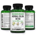 Senna Buckthorn Prune Fruit 90 캡슐 인 Siberian Green Herbal Colon Detox - 전통 Siberian Formula 14 허브 및 Probiotic to Cleanse Colon 및 Detox Body