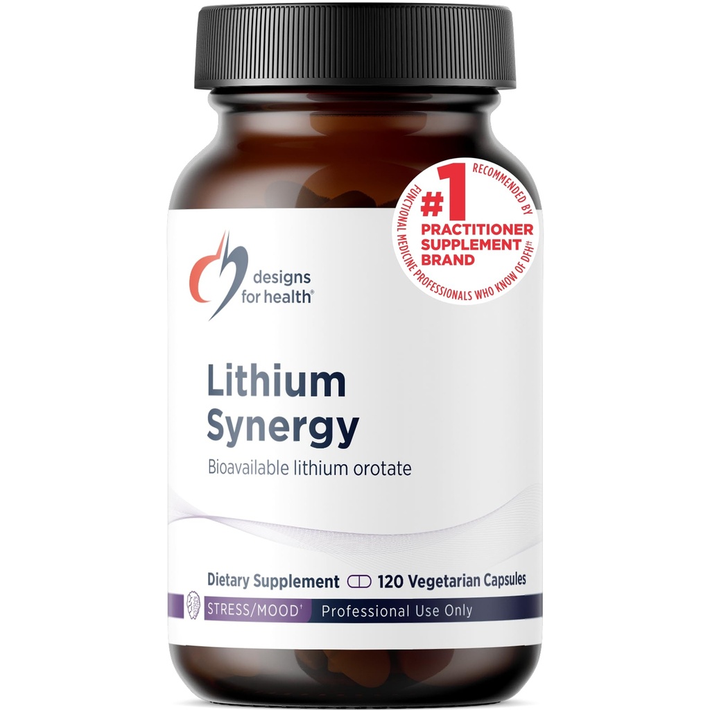 건강 리튬 Synergy를 위한 디자인 - TMG + B12 Methylcobalamin를 가진 5mg 리튬 Orotate - 생물 유효한 계류 + 메틸화 지원 보충교재, 비 GMO + 채식주의자 (120의 캡슐)