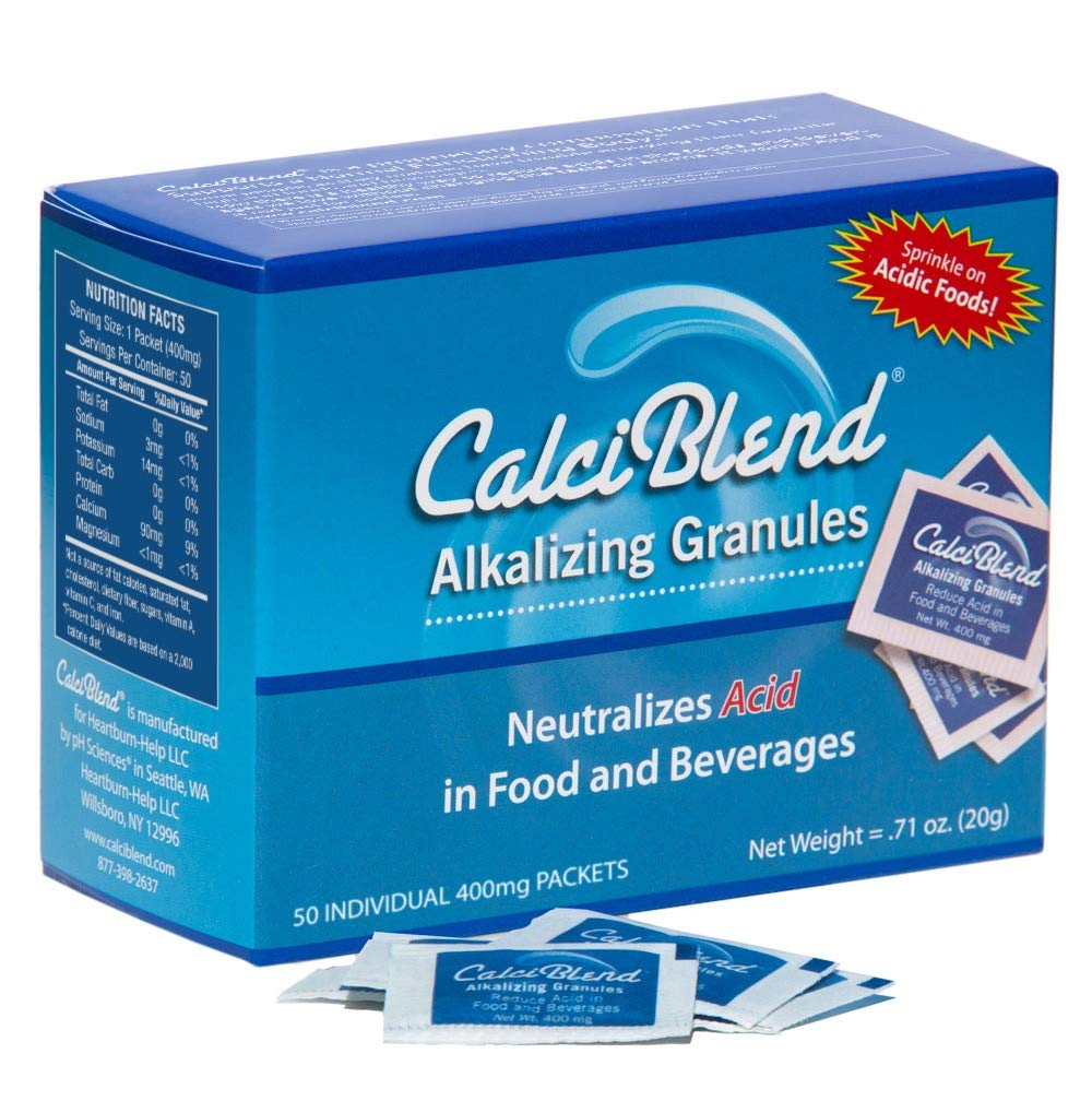 Alkalizing 과립 50 팩 상자 - 음식 & 음료 산성 흡진기 - 소화 및 유해한 Tract 건강을 승진시키십시오, Electrolytes, 보조 PH 균형 - All-Natural, Sugar & Calorie는 해방합니다