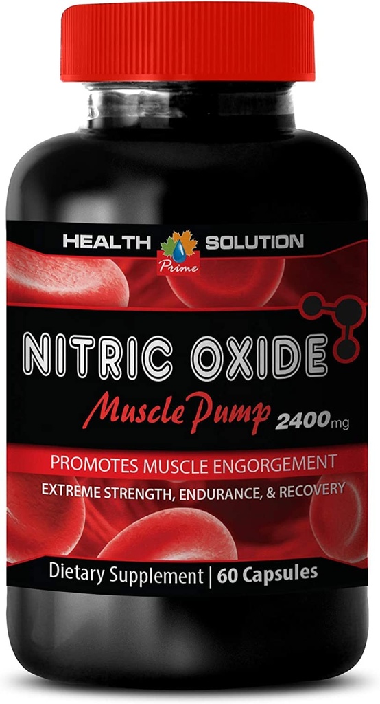 근육 펌프 사전 운동 - 니트로 산화물 2400mg 근육 펌프, 극단적 인 힘 - Nitric 산화물은 남자, Nitric 산화물, 1B 60 캡슐을 위한 자연적인, 니트로 산화물 알약을 보충합니다