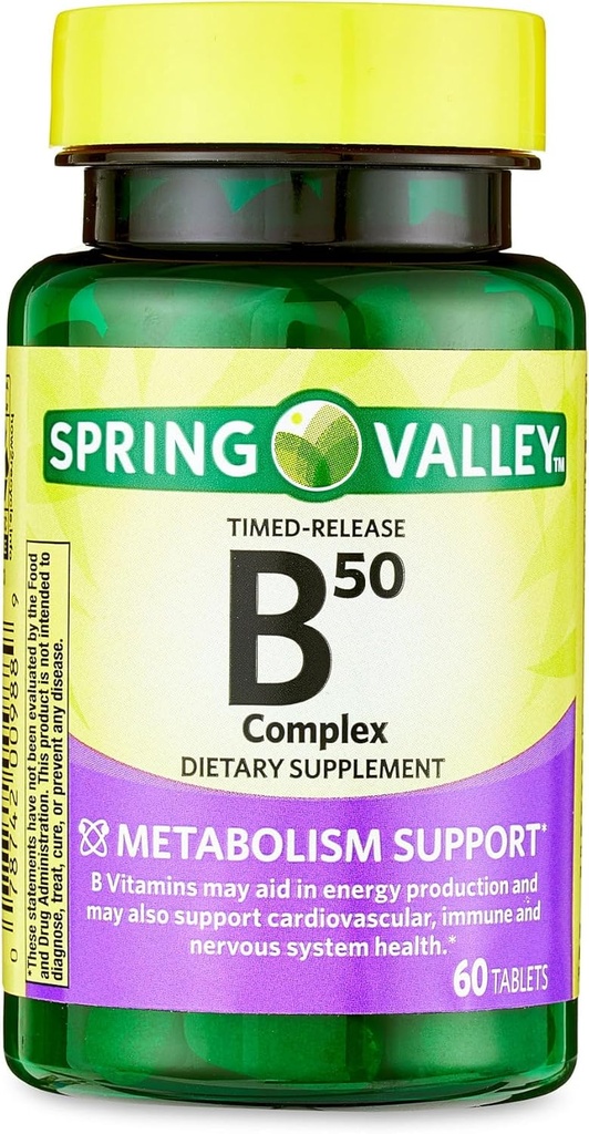 B-50 Complex Timed-Release 정제 다이어트 보충교재, 60 조사