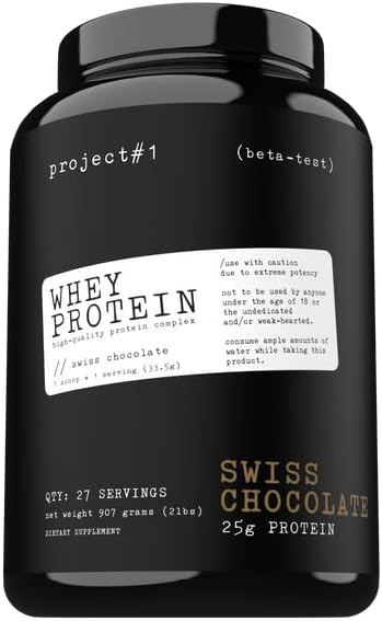 프로젝트 #1: Whey Protein Plus | 근육 발달 및 급속한 회복을 위한 마이크로 필터링 된 Whey Isolate 분말 | Whey Protein Powder - Protein Drinks or Workout Smoothie | 28 서빙 - 스위스 초콜릿
