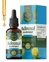 HERBAMAMA Adrenal 지원 액체 하락 - Ashwagandha 뿌리 & Rhodiola Rosea 추출물을 가진 Vegan Adrenal Tincture - 비 GMO, 알콜 & 설탕 자유로운 보충교재 - 28 일 공급