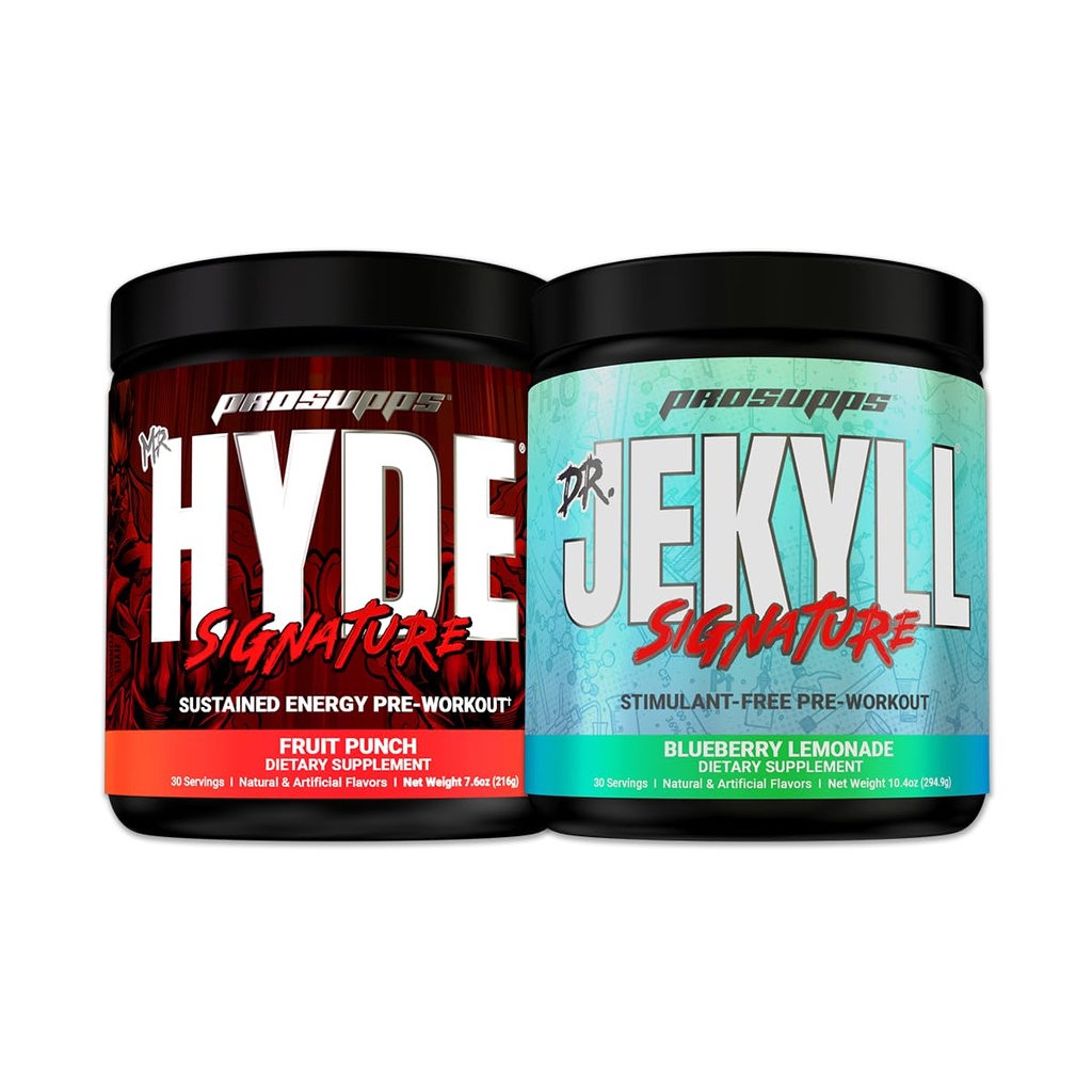 PROSUPPS Mr. Hyde Signature Fruit Punch and Dr. Jekyll Signature Blueberry Lemonade 번들