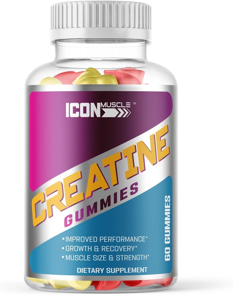 Creatine Gummies | 크레아틴 Monohydrate | 근육 성장과 힘 | 운동 회복 | 자연의 맛