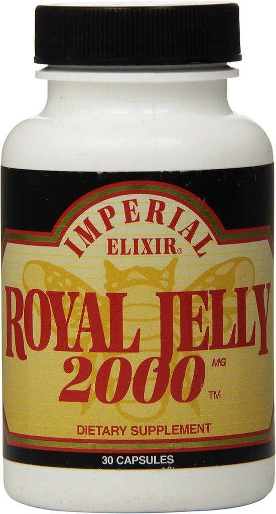제국 Elixir 로얄 젤리, 2000 mg, 30 캡슐