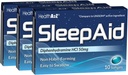 HealthA2Z® Sleep Aid | Diphenhydramine HCL 50mg | Softgels | Deeper Restful Sleeping | 10 개 (팩 3)