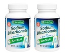 De La Cruz Pure Sodium Bicarbonate Powder – Baking Soda & Baking Powder 알루미늄은 Heartburn & Indigestion을위한 무료 Antacid - 미국에 포장 - 4 OZ. (2 병)