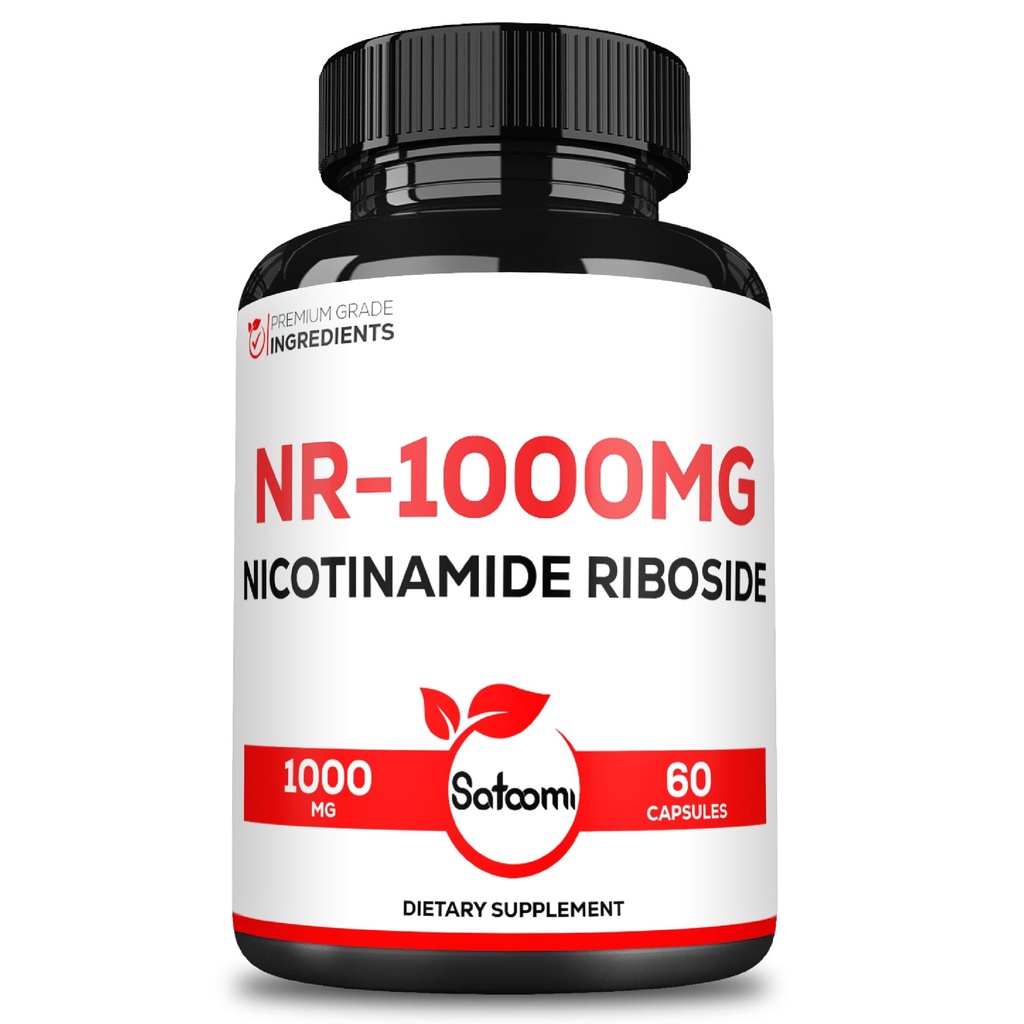 Satoomi NAD Nicotinamide Riboside - NR 1000mg 보충교재 - 30 일 동안 60 조사