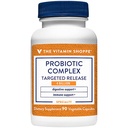 비타민 Shoppe Probiotic Complex 4 억 CFUs– 대상 릴리즈 Veggie Caps – Probiotic Strains (90 식물성 캡슐)의 균형을 가진 Intestinal 건강 & 소화 지원
