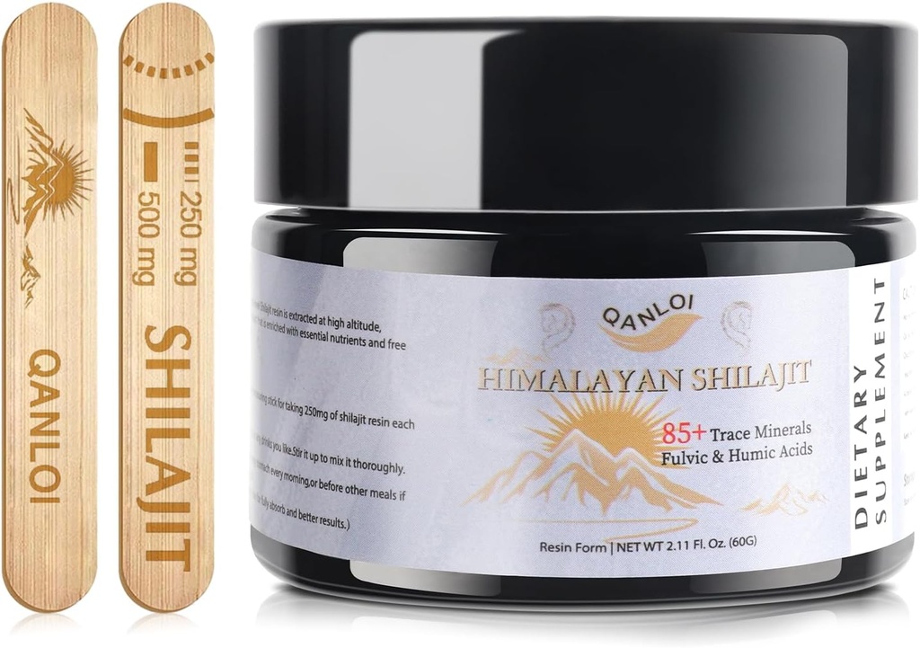 Humic와 Fulvic 산 보충교재, Himalayan Shilajit 수지-120 서빙/60g (500mg)를 가진 Men-Natural Shilajit 수지를 위한 Shilajit