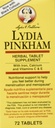 Lydia Pinkham 초본 보충교재는 Menstruation와 Menopause 지원을 위한 정제, 72 조사를 메모장에 기입합니다