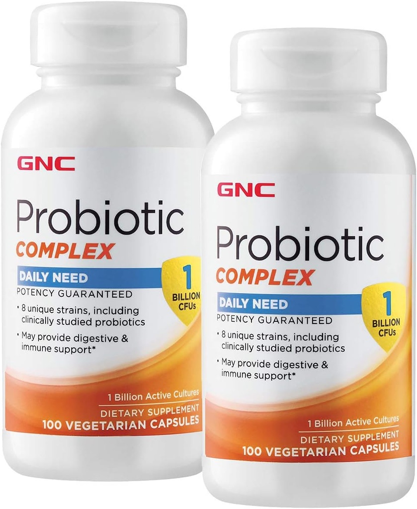 GNC Probiotic Complex 매일 필요 - 1 억 CFUs - 트윈 팩