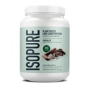 Isopure 식물 기반 단백질 분말, Lactose 무료, 글루텐 무료, 다리미와 함께, 초콜릿, 20g 식물 단백질 서빙 당, 1.37 Lbs, 20 서빙