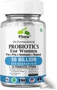 여성을위한 Probiotics - 50 억 CFU, 16 Strains, 여성을위한 유기 Prebiotics & Probiotics (Eurofins Lab Tested) - 소화, 질, 면역 및 우린 건강 - 2 개월 공급 - 60 캡슐