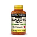 MASON NATURAL Flaxseed 기름 1000mg – 심장 건강을 위한 Omega 3-6-9 Softgels – 찬 압박되는 전체적인 허브 보충교재 – 글루텐 자유로운, 비 GMO, 100 Softgels