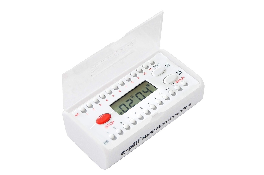 e-Pill 6 경보 포켓 타이머 - 알약, 비타민 및 약 약물 약물 Reminder - Hear 및 Set에 쉬운