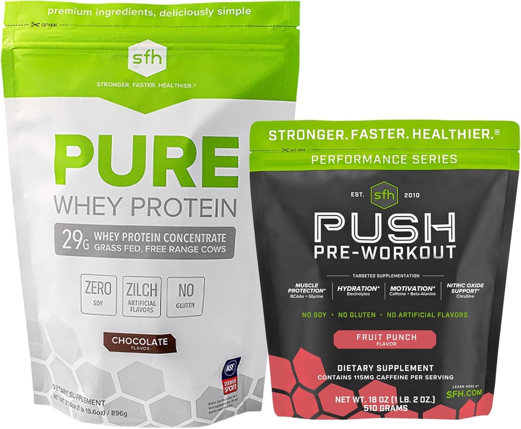 SFH Motivate & 이익 운동 뭉치 순수한 Whey 초콜렛 단백질 및 강요 전 운동 분말