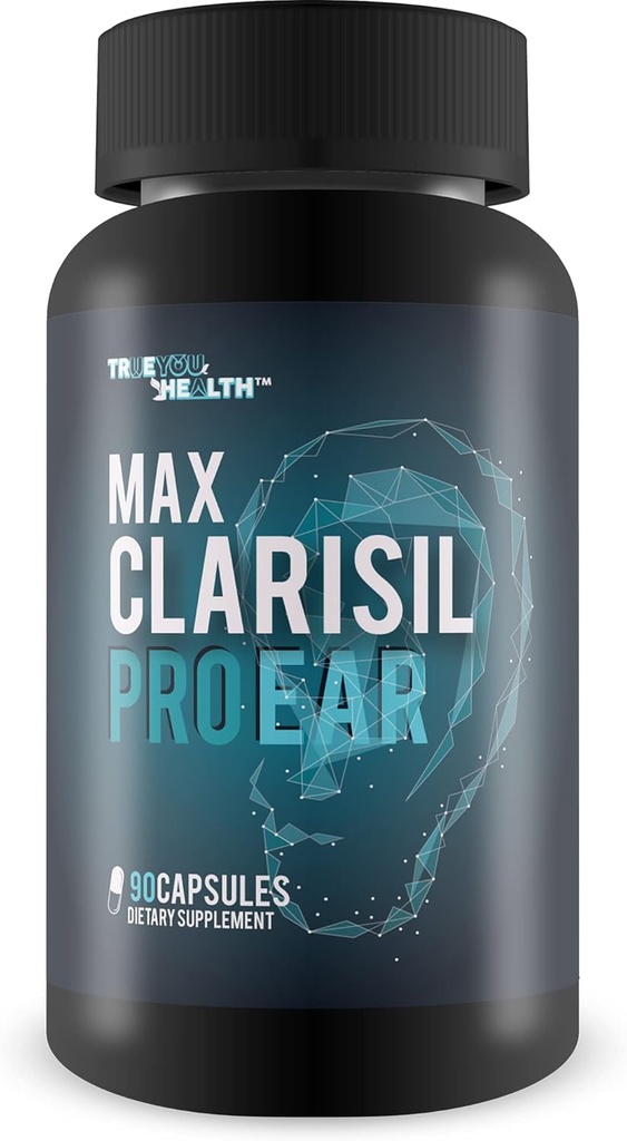 Max Clarisil Pro Ear - Hearing Loss & Ear Ringing Support - 자연적인 심황 기반 포뮬러는 팽윤 & 향상된 귀 건강 - Max Clarisil Pro Hearing Loss 보충