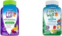 Vitafusion Fiber Well + Probiotics 60 카운트 및 섬유 잘 맞는 90 카운트 거미 비타민 번들