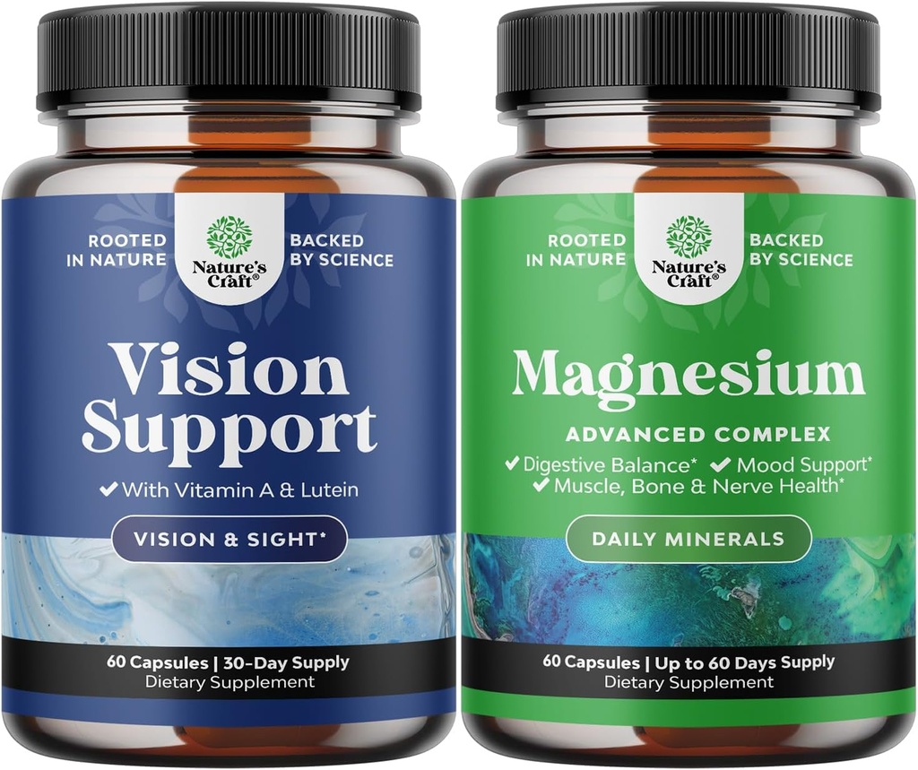 Vision Dry Eye Pressure 및 Blue Light Protection 및 Stomach Digestion 및 Mood Support에 대한 완벽한 눈 건강 보충
