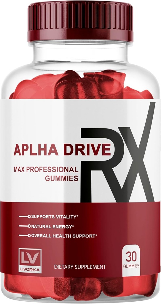 LIVORKA 알파 DriveRX Gummies, 알파 DriveRX 고급 공식, 알파 DriveRX 거미, 알파 DriveRX, 알파 DriveRX 알약 캡슐 30 1 달 동안 구미