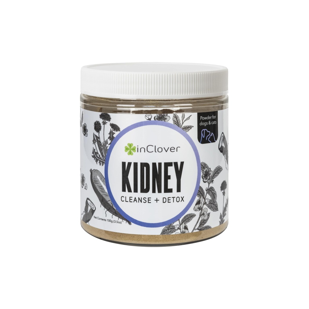InClover Kidney – 개 및 고양이를위한 Bladder 및 Urinary 건강 보충 - Resveratrol (Cranberry에서 Found), L-Carnitine & D-Mannose와 함께 - 건강한 Urinary Tract 및 Optimal Renal 기능 지원