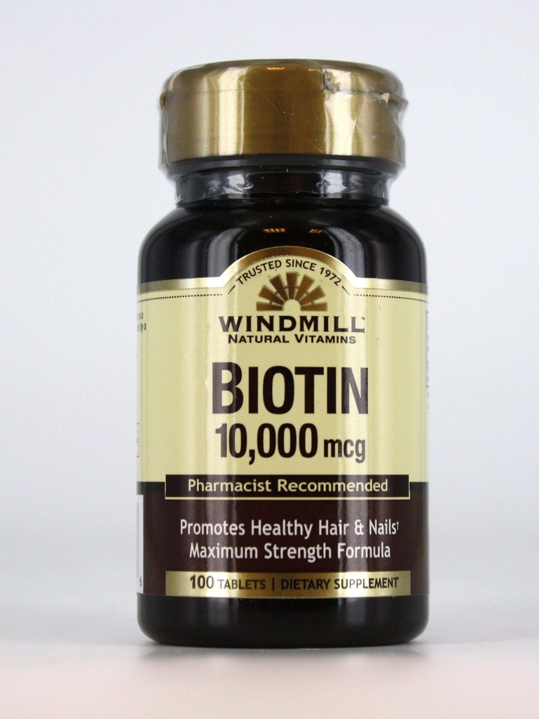 Biotin 10,000 mcg - 100 정제