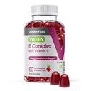 비타민 C, Sugar Free - Energy, Metabolism & Nerve Health - B6, B12, Folic Acid, Biotin - Vegan, Gelatin Free, GMO Free - 맛있는 치즈 맛 거미