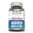 Amazing Formulas Citicoline 250 mg | 캡슐 보충 | Non-GMO | 글루텐 프리 | 미국에서 제작 (120 개)