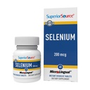 수력 셀레늄 200 mcg - 면역 건강 지원 보충교재 - Selenomethionine 정제 Aid Thyroid Gland 기능 - 보충 비타민 E의 재생 지원 - 60 즉시 용해 정제