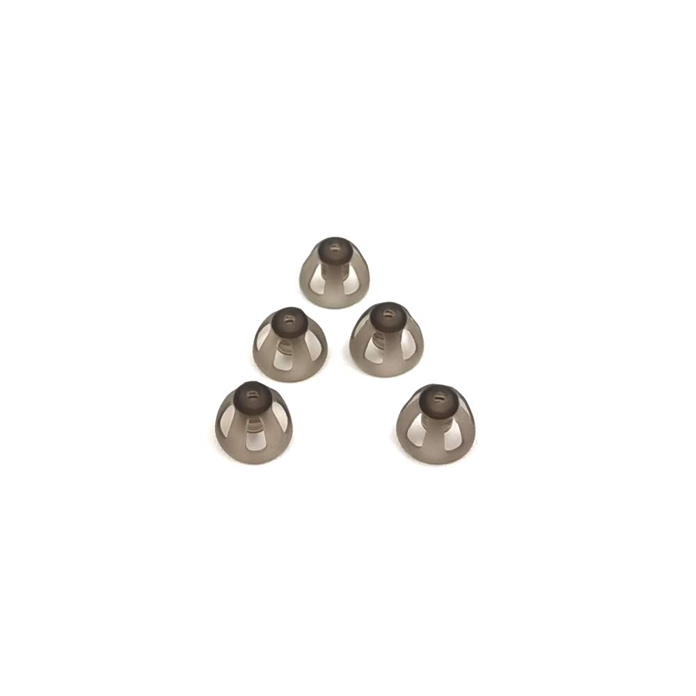 보청기 돔 Smoky 회색 팁 귀 조각을 열고 편안한 BTE 사운드 앰프 PSAP 키트 보이지 않는 8mm (M * 5)