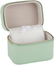 SAGE Dosey Travel Pill Case & Easy-Slide 파우치 - Vegan Leather Daily Pill 주최자는 의약품 저장 및 보호를위한 완벽한 포켓 7 개 - 세련된 약물 주최자