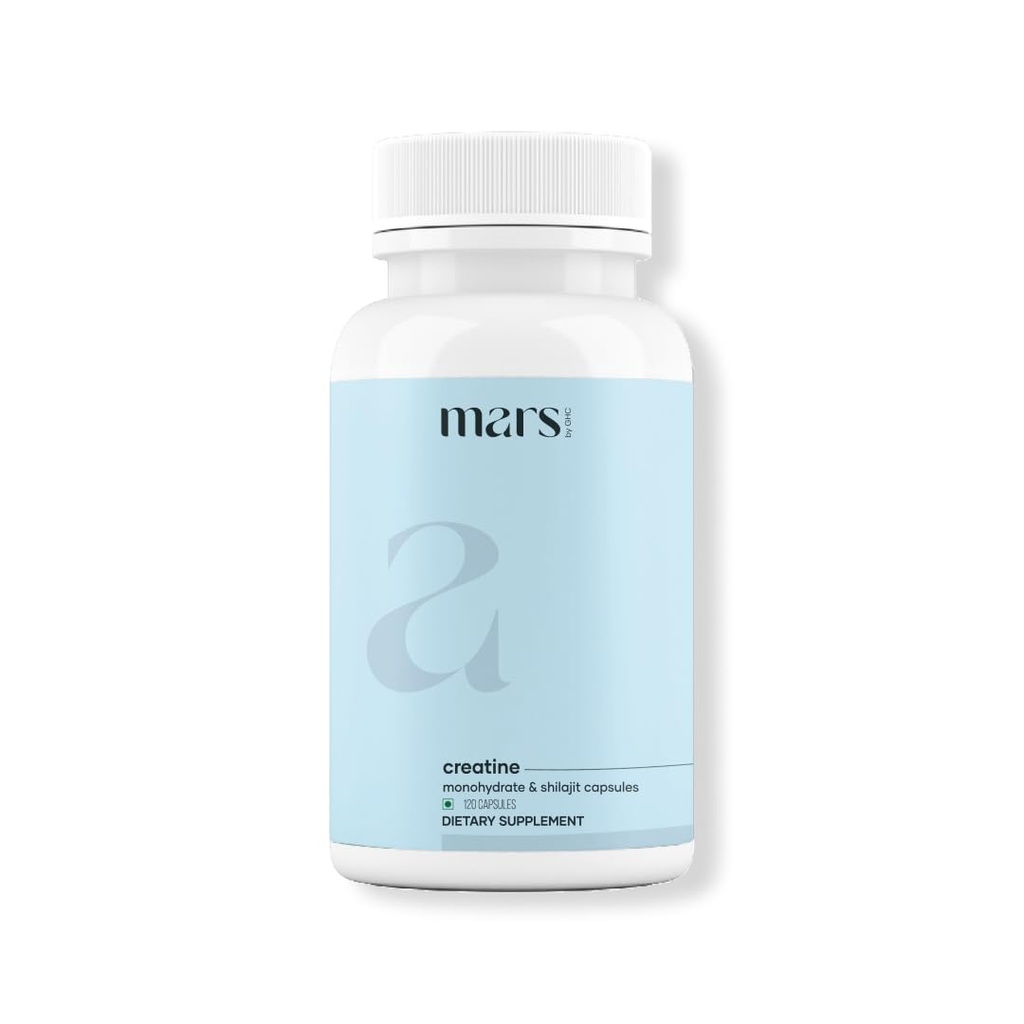 GHC Micronized Creatine Monohydrate Caps with Shilajit & Ashwagandha (120N) | 전체 웰빙 - 팩 1
