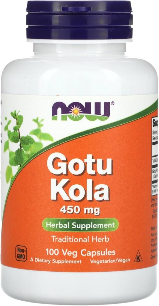지금 음식 Gotu Kola, 450 mg, 100 Veg 캡슐