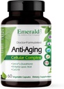 에메랄드 연구소 노화 세포 복합 - Setria L-Glutathione, CoQ10, R-Alpha Lipoic Acid, Resveratrol 및 More - 60 식물성 캡슐 (30 일 공급)와 건강한 노화 및 간 건강 지원