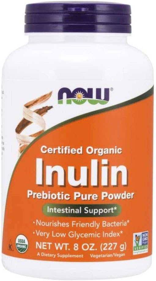 NOW Inulin Prebiotic Fos, 8 온스 (팩 2)