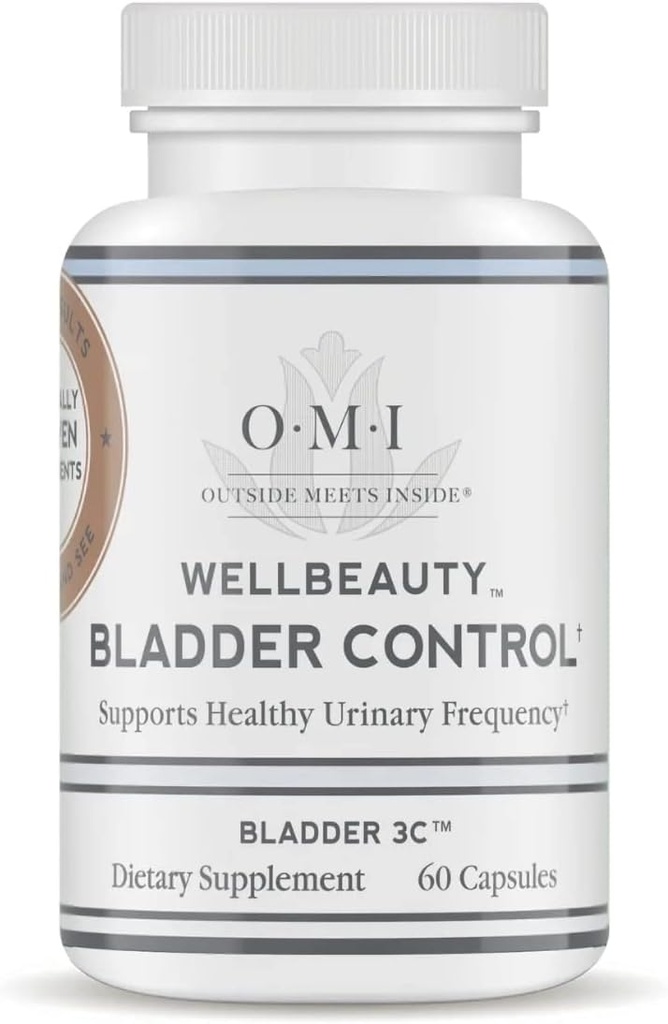 OMI WellBeauty Bladder 통제, 임상으로 Urinary 빈도를 지원하고, 목욕탕 방문, 60의 Veggie 캡슐을 감소시키십시오