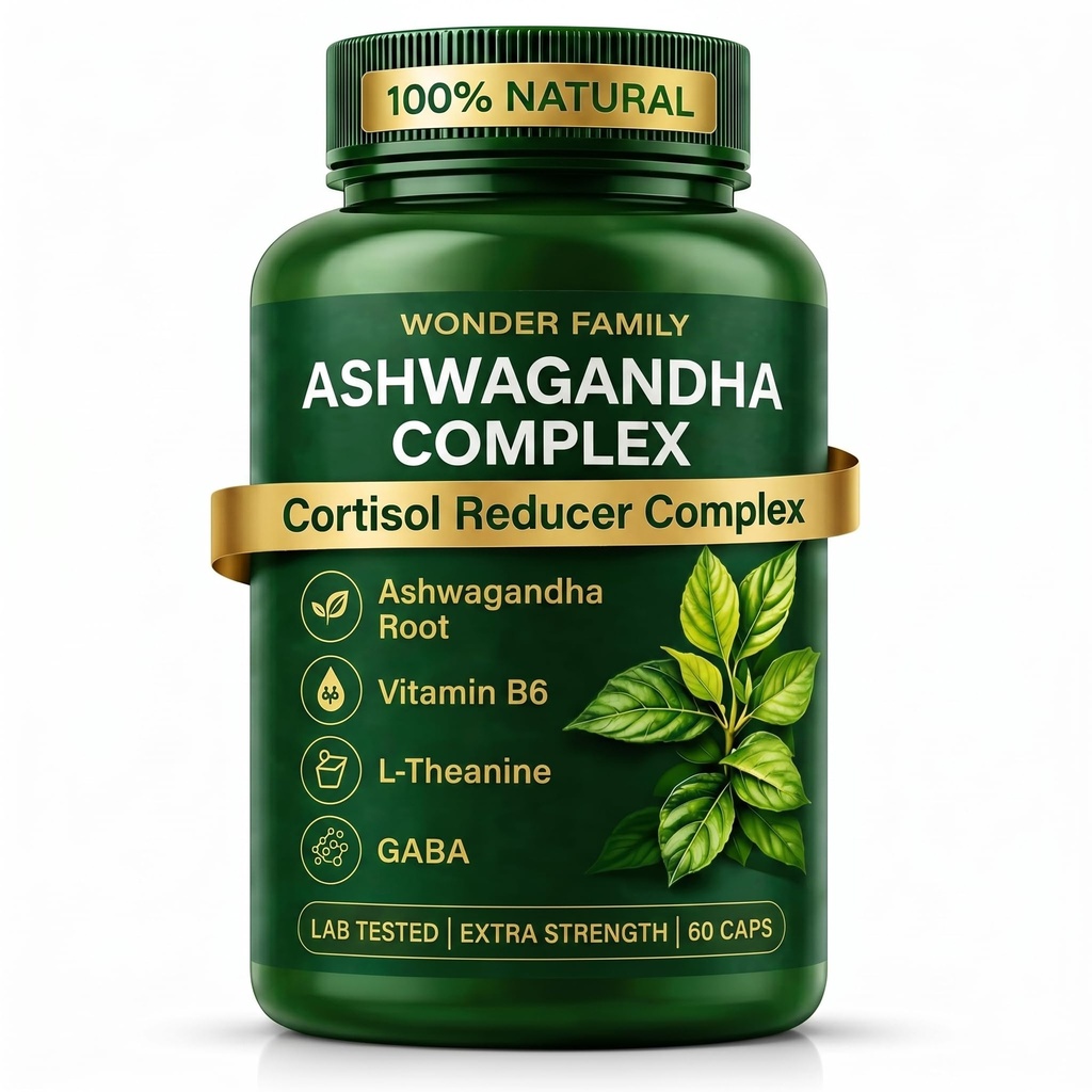 GABA, L-Theanine & B6를 가진 Ashwagandha Complex 800mg – Calm, 초점 & 계류를 위한 Adaptogenic 지원 – 60의 캡슐 – 600mg 보다는 더 강한 - 비 GMO, 글루텐 자유로운