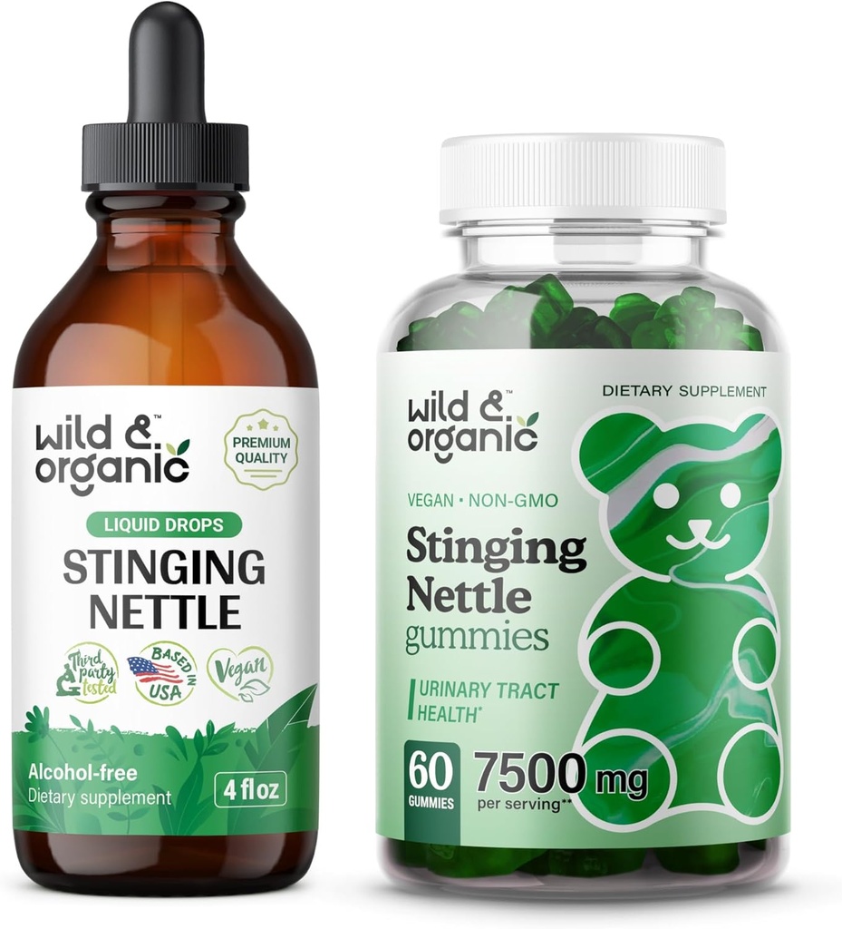 Wild & Organic Stinging Nettle Root Tincture 4 fl oz & Sting Nettle Root 구미