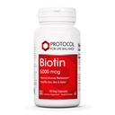 LIFE BALANCE Biotin 5,000mcg에 대한 PROTOCOL - 비타민 B7 보충 - 헤어, 피부, 손톱 지원 - Carb Metabolism 및 세포 성장 - Biotin 비타민 B 캡슐 - 90 Veg Caps