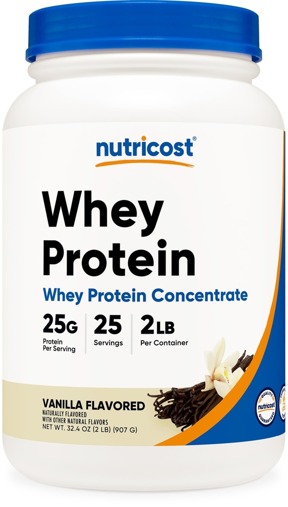 Nutricost Whey 단백질 농축 (Vanilla) 2LBS