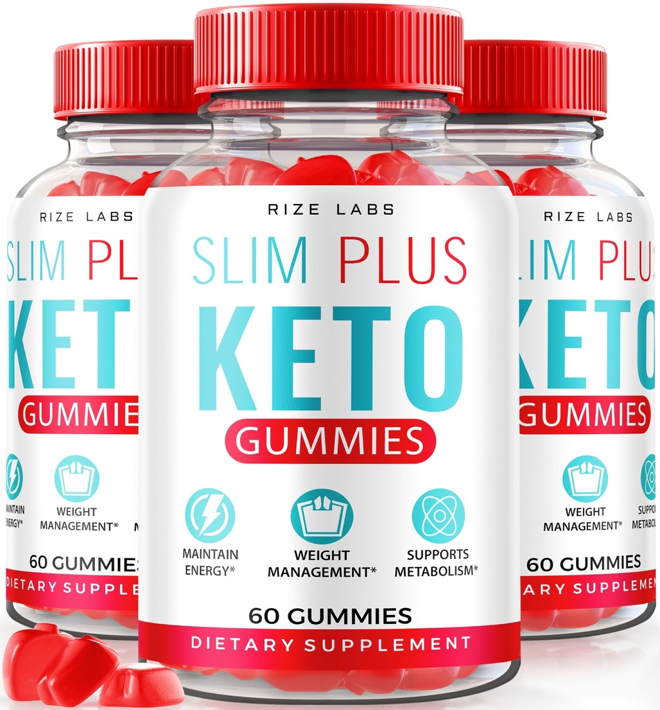 실험실을 rize - 고급 체중 감소를위한 슬림 플러스 Keto ACV Gummies, 모든 자연 Apple Cider Vinegar 보충 (180 Gummies)