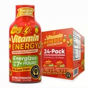 비타민 에너지 Focus+ 여분 힘 에너지 탄 열대 주입 24 팩, 260mg 자연적인 카페인, B 비타민, CoQ10, 아미노산, 초점, 생산력 & 명확성, 영 설탕, 글루텐 자유로운, 1.93 fl oz