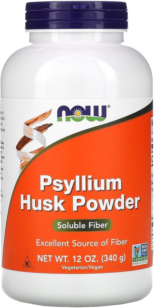 NOW Psyllium Husk 분말, 12 온스 (포장 3)
