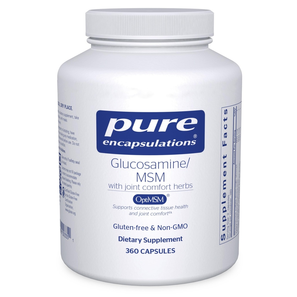 Pure Encapsulations Glucosamine MSM | 관절 지원, 기동성, 편안함, 연골 건강 및 연결 조직에 대한 보충 * 360 캡슐